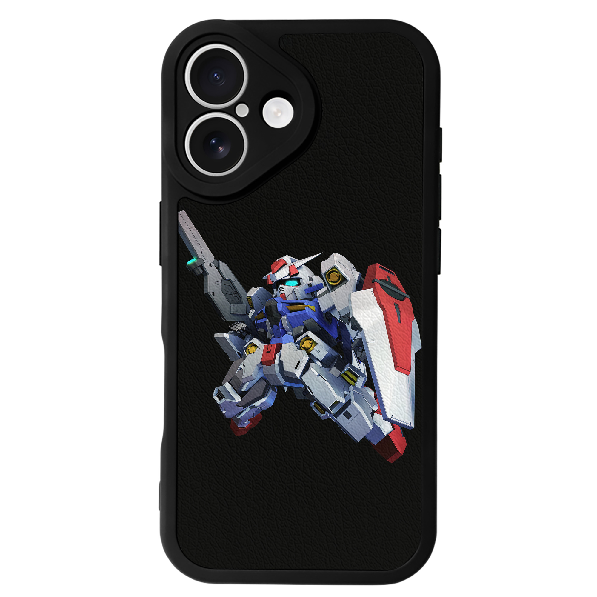 （画像用） 機動戦士ガンダム Mobile Suit Gundam 【iPhone 16シリーズ対応】シリコンスマホケース（レザー調） 材質：シリコン